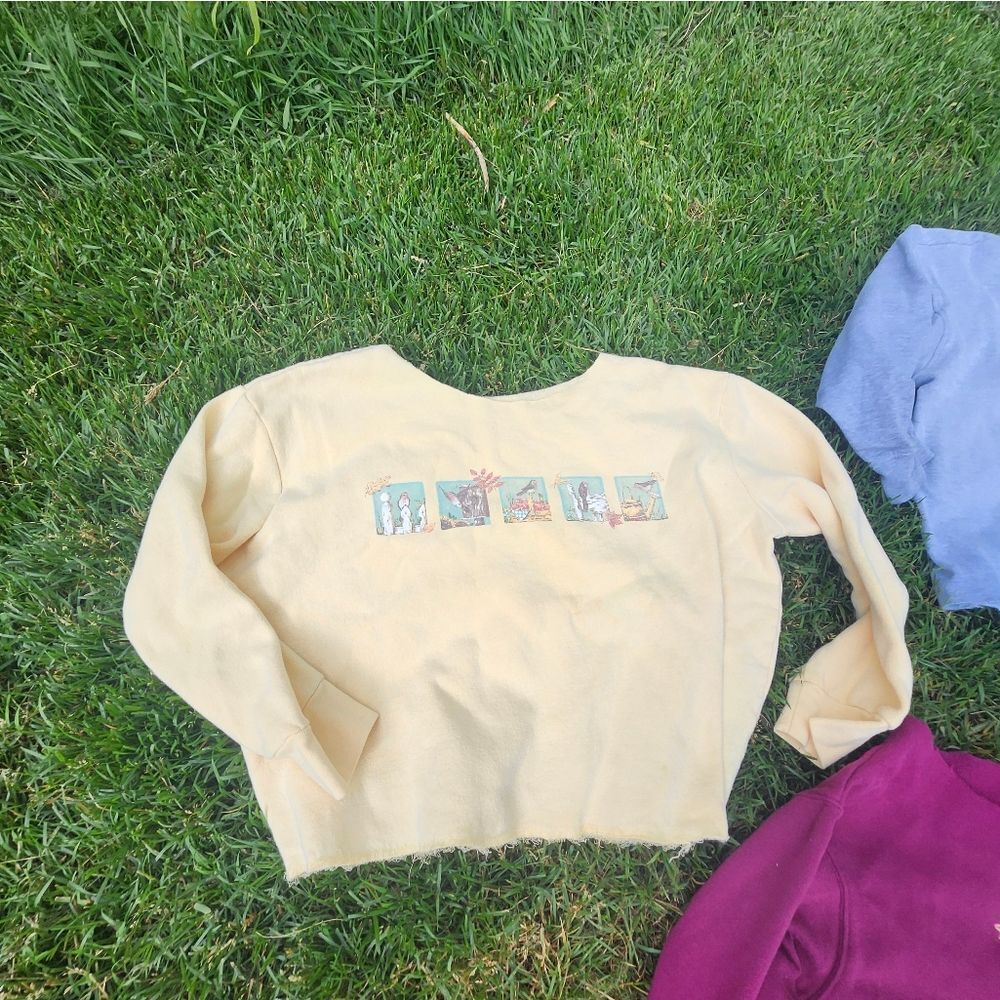 Vintage Yellow Graphic Sweatshirt